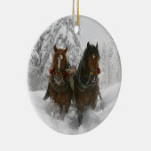 Sleigh Ride Keramisch Ornament (Rechts)