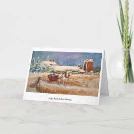 Sleigh Ride kerstKaart Feestdagen Kaart