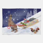 Sleigh Ride Kitchen Towel Theedoek (Horizontaal)