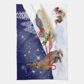 Sleigh Ride Kitchen Towel Theedoek (Verticaal)