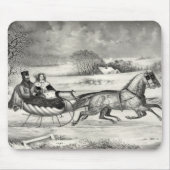 Sleigh Ride mousepad Muismat (Voorkant)