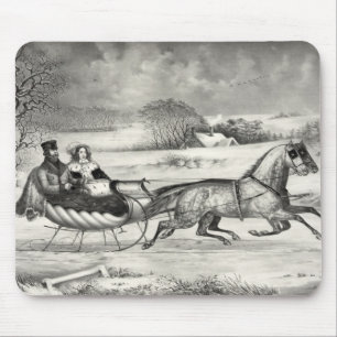 Sleigh Ride mousepad Muismat
