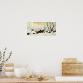 Sleigh Ride Painting Poster (Keuken)