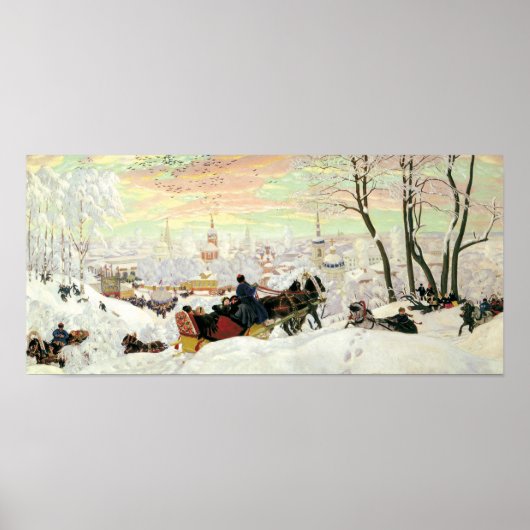 Sleigh Ride Painting Poster (Voorkant)