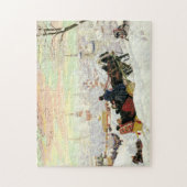 Sleigh Ride Painting Puzzle Legpuzzel (Verticaal)