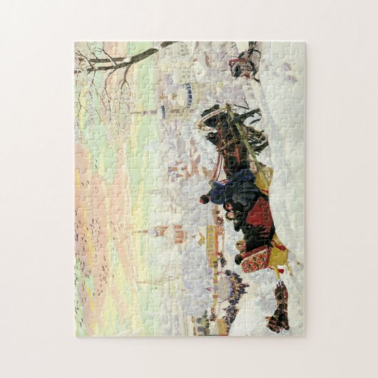 Sleigh Ride Painting Puzzle Legpuzzel (Verticaal)