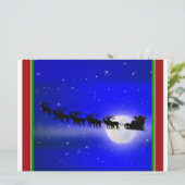 Sleigh Ride Silhouette Kaart (Staand voorkant)