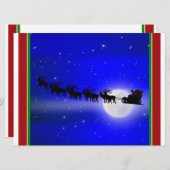 Sleigh Ride Silhouette Kaart (Voorkant / Achterkant)