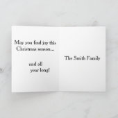 Sleigh rides and snowfall- Christmas Card Kaart (Binnen)