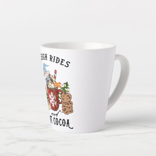 Sleigh Rides en Hot Cocoa – Scandinavische Gnoom Latte Mok (Rechterhoek)