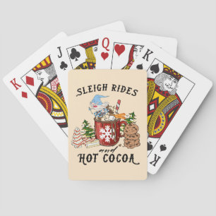 Sleigh Rides en Hot Cocoa – Scandinavische Gnoom Pokerkaarten