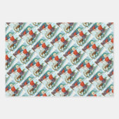 Sleigh riding at Christmas time Inpakpapier Vel (Voorkant 2)