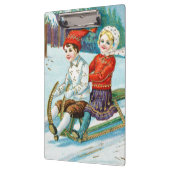 Sleigh riding at Christmas time Klembord (Links)