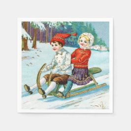 Sleigh riding at Christmas time Servet