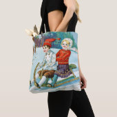 Sleigh riding at Christmas time Tote Bag (Dichtbij)