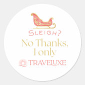 Sleigh? Ronde Sticker (Voorkant)