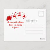 "Sleigh Security" Funny Christmas-Cartoon Briefkaart (Achterkant)