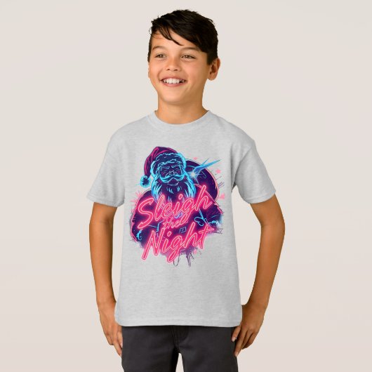 Sleigh the Night Shirt Electric Holiday Spirit (Voorkant volledig)