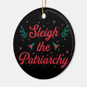 Sleigh The Patriarchy Feminist Christmas Keramisch Ornament (Links)