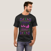 Sleigh the Patriarchy Feminist Meme Ugly T-shirt (Voorkant volledig)