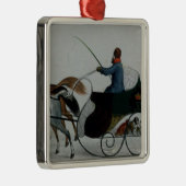 Sleigh van paard metalen ornament (Rechts)