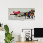 Sleigh van paard poster (Thuiskantoor)