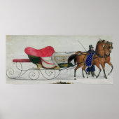 Sleigh van paard poster (Voorkant)