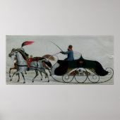 Sleigh van paard poster (Voorkant)