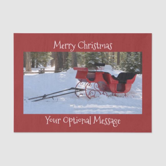 Sleigh van paard tissuepapier (Voorkant)