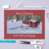 Sleigh van paard tissuepapier (Craft)