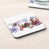  Sleigh winter  Bier Onderzetter (Linkerzijde)