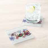  Sleigh winter  Glazen Onderzetter (Schuin)