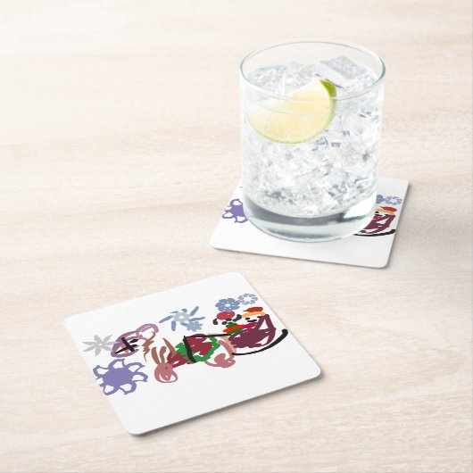  Sleigh winter  Kartonnen Onderzetters (Insitu)