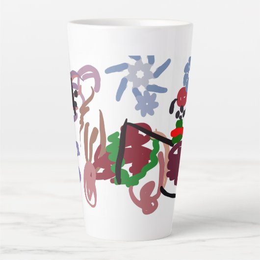  Sleigh winter  Latte Mok (Voorkant)