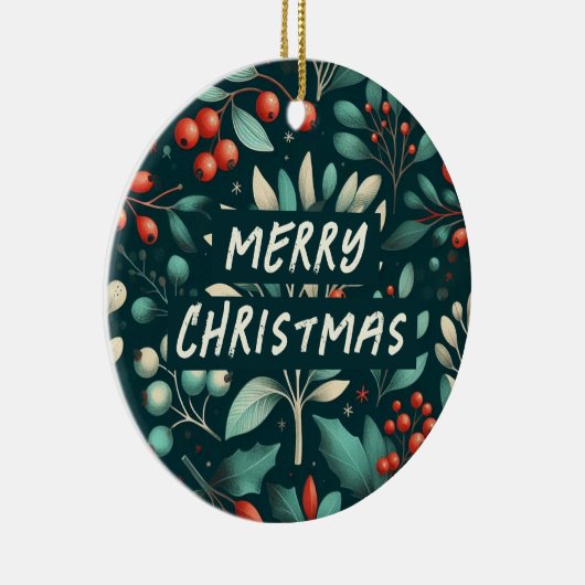 Sleigh Your Own Path voor Kerstmis Keramisch Ornament (Rechts)