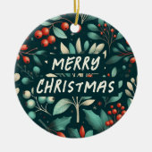 Sleigh Your Own Path voor Kerstmis Keramisch Ornament (Voorkant)