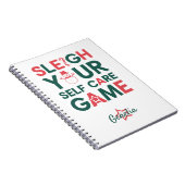 Sleigh Your Self-Care Game Vakantie Notitieboek (Rechterzijde)