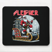 Sleigher Hail Santa Heavy Metal Christmas Rock XMA Muismat (Voorkant)