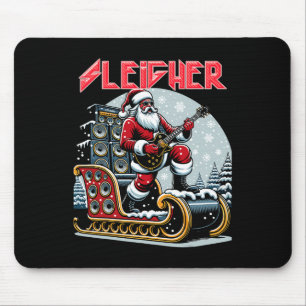 Sleigher Hail Santa Heavy Metal Christmas Rock XMA Muismat