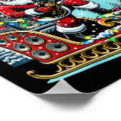 Sleigher Hail Santa Heavy Metal Christmas Rock XMA Poster (Hoek)