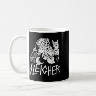 Sleigher Kerstman Rock On Goth Zwaar Koffiemok