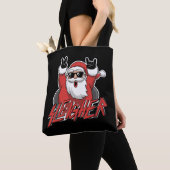 Sleigher Santa Claus Metal Christmas Funny Hail  Tote Bag (Dichtbij)