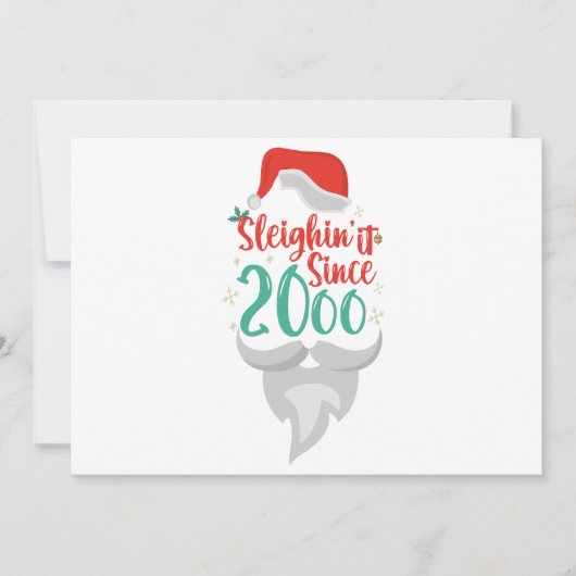 Sleighin het Sinds 2006 Kerstmis Verjaardag Kerstm Kaart (Voorkant)