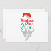 Sleighin het Sinds 2006 Kerstmis Verjaardag Kerstm Kaart (Voorkant / Achterkant)