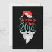 Sleighin het Sinds 2010 Kerstmis Verjaardag Kerstm Save The Date (Voorkant)