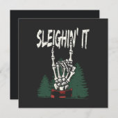 Sleighin' It Feestdagenkaart (Voorkant / Achterkant)