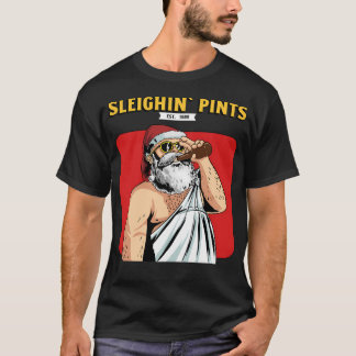 Sleighin Pints Grappige Kerst T-shirt