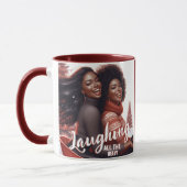 Sleighin' Sisters feestelijk lachen Mok (Links)