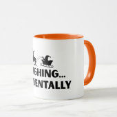 Sleighing Accidentally Funny Sarcastic Mug Mok (Voorkant rechts)