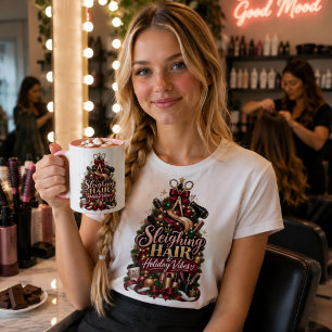 Sleighing Haar Vakantie Sfeer Kerstmoker Grappig Mok